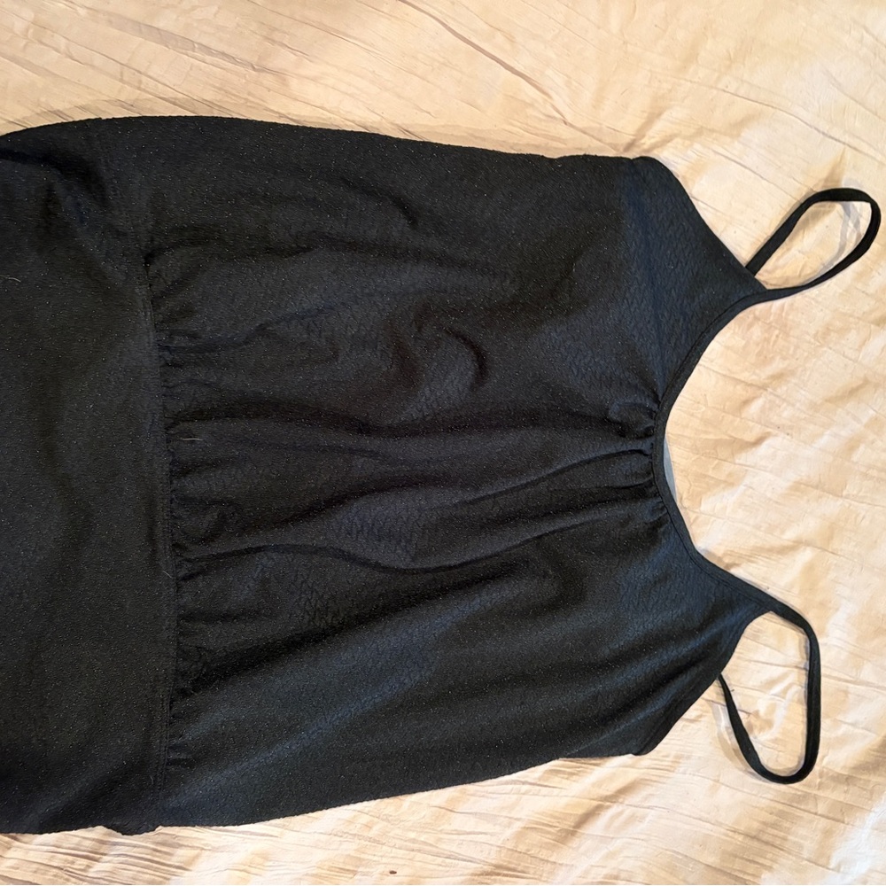 Free People Chic Black Camisole Top